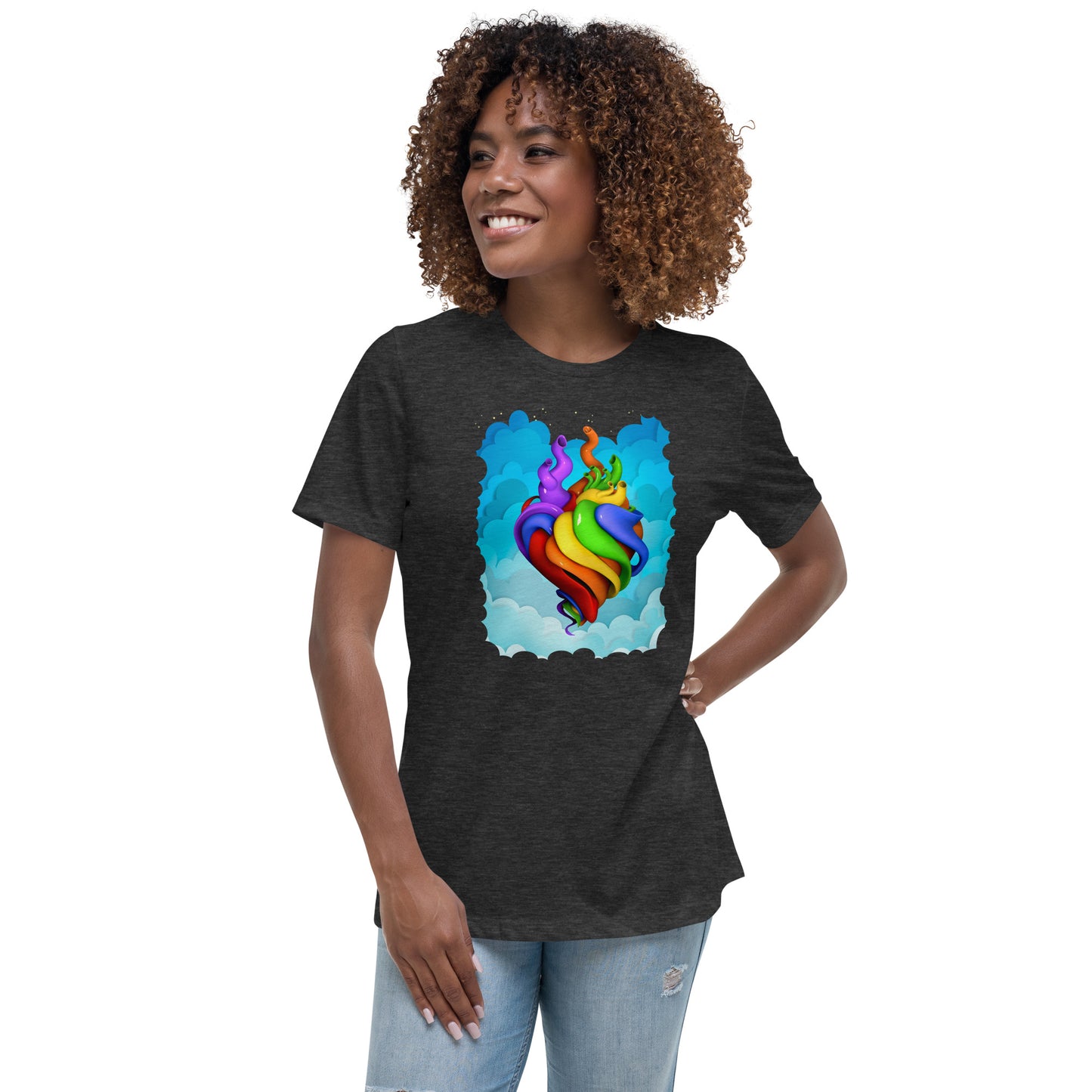 Hearts For All Women's Relaxed T-Shirt