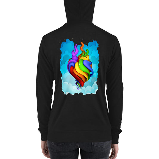 Hearts for All zip hoodie