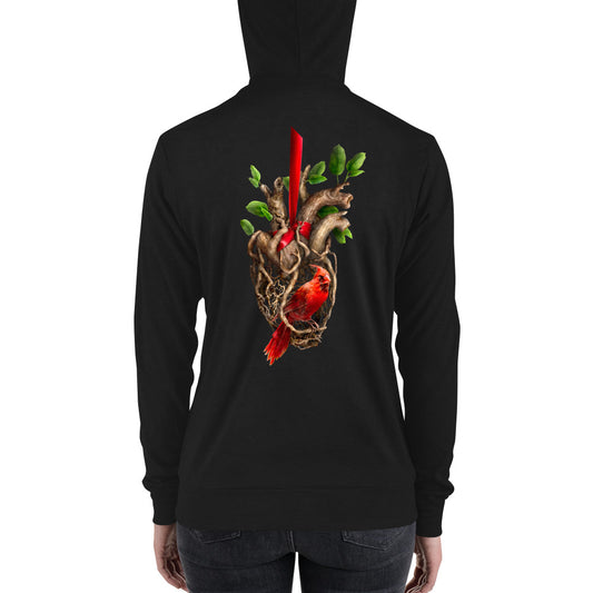 Heart of a Songbird zip hoodie
